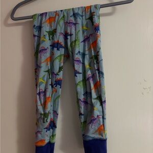 Mini Boden light blue dinosaur print pants